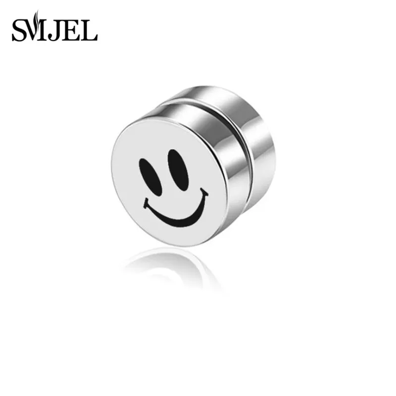SMJEL Rock, сильный магнит, магнитный, забота о здоровье, серьги-гвоздики для ушей, не пирсинг, серьги с черепом, Дэвидом, звездой Тай Чи, ювелирные изделия для мужчин и женщин - Окраска металла: 33