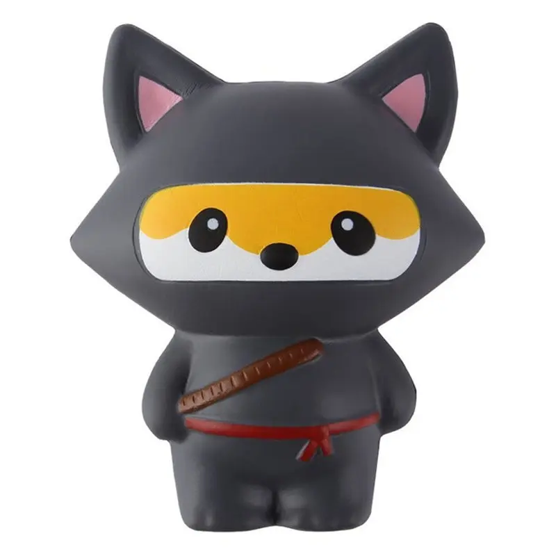 14CM Animal Jumbo Kawaii Ninja Squishy Panda/Bear/Fox Bread Soft Slow Rising Fun Kid Naruto Toys Sweet Charm Cartoon Cake |