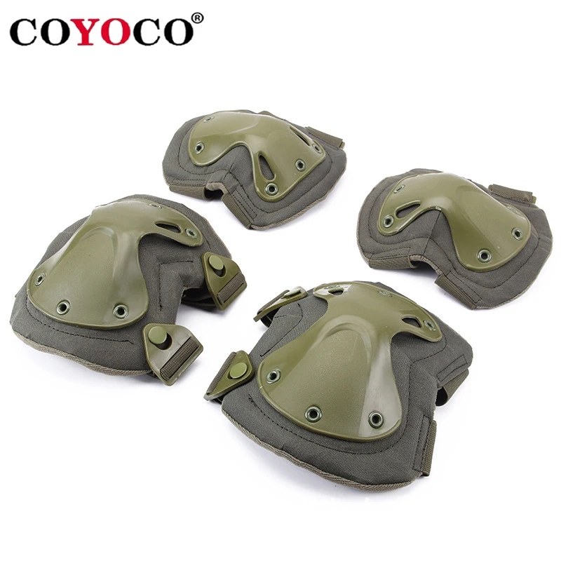 COYOCO американские армейские военные тактические наколенники военные налокотники Поддержка пейнтбола CS оборудование наколенники военные игры Набор наколенников