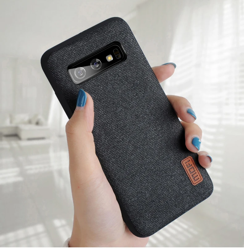 Для samsung S10 Plus чехол MOFI для samsung Galaxy S10 тканевый чехол-накладка для samsung S10E Full cover S10+ деловой чехол