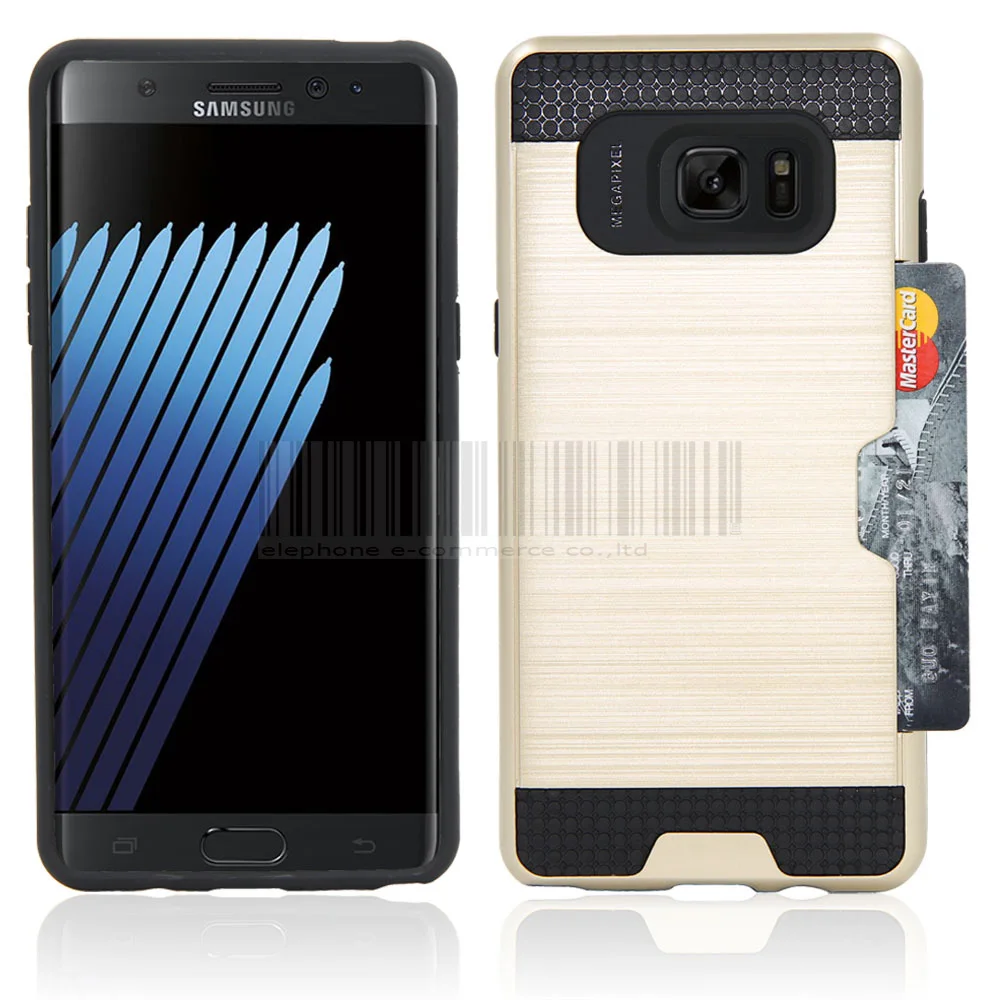 Тонкий двухслойный гибридная кисть Броня чехол с держателем карты карманный