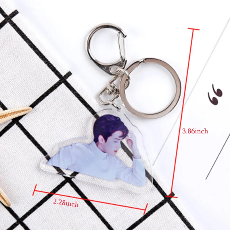 EXO SEHUN CHANYEOL первый альбом What a Life Together ПВХ акриловый кольцо для ключей аксессуары KAI
