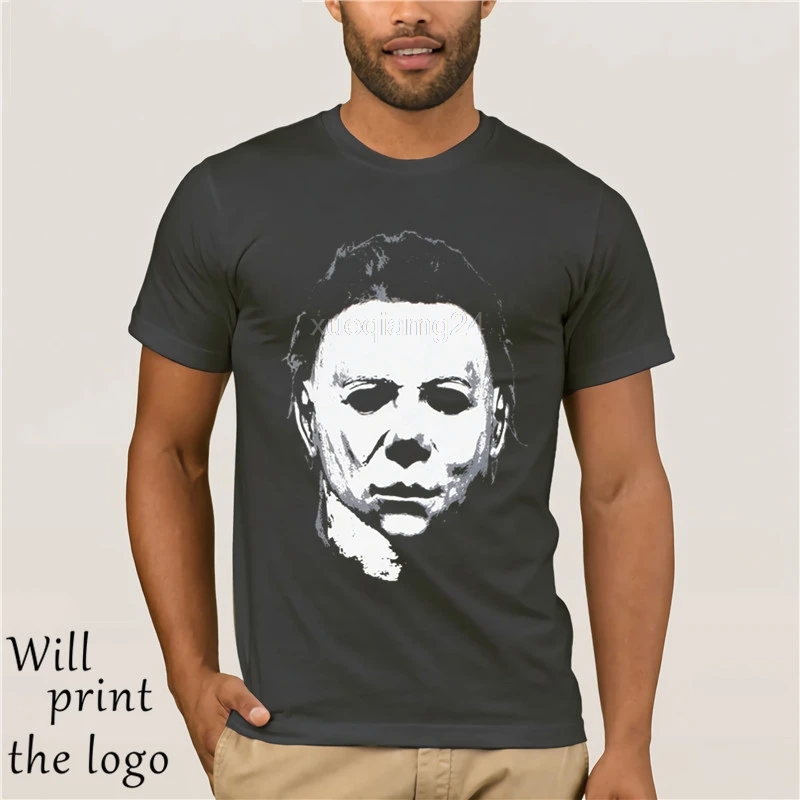 Рок REBEL Хэллоуин Майкл Майерс портрет T-SHIRT.webp | Мужская одежда