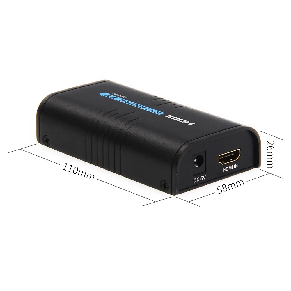 1080P HDMI удлинитель HD одноканальный Сетевой Ретранслятор до 120 м по IP/TCP UTP/STP CAT5e/Cat6 LAN