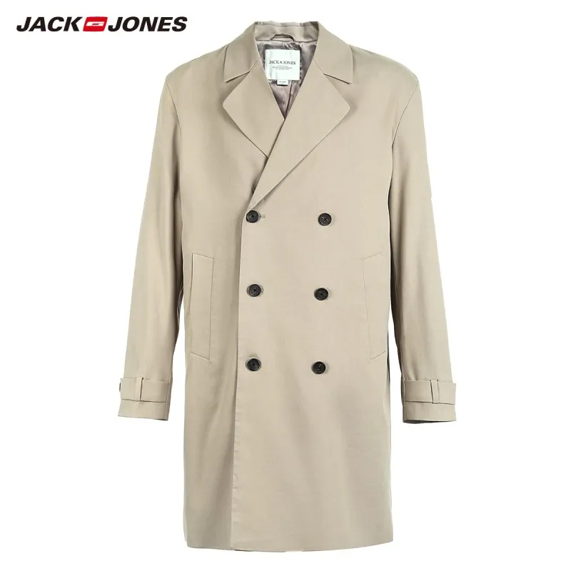 JackJones осень мужская мода сплошной цвет длинное повседневное пальто куртка | 218321556