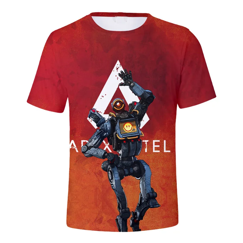 Горячая Apex легенды Костюмы для косплея 3D футболка с круглым вырезом и принтом Для