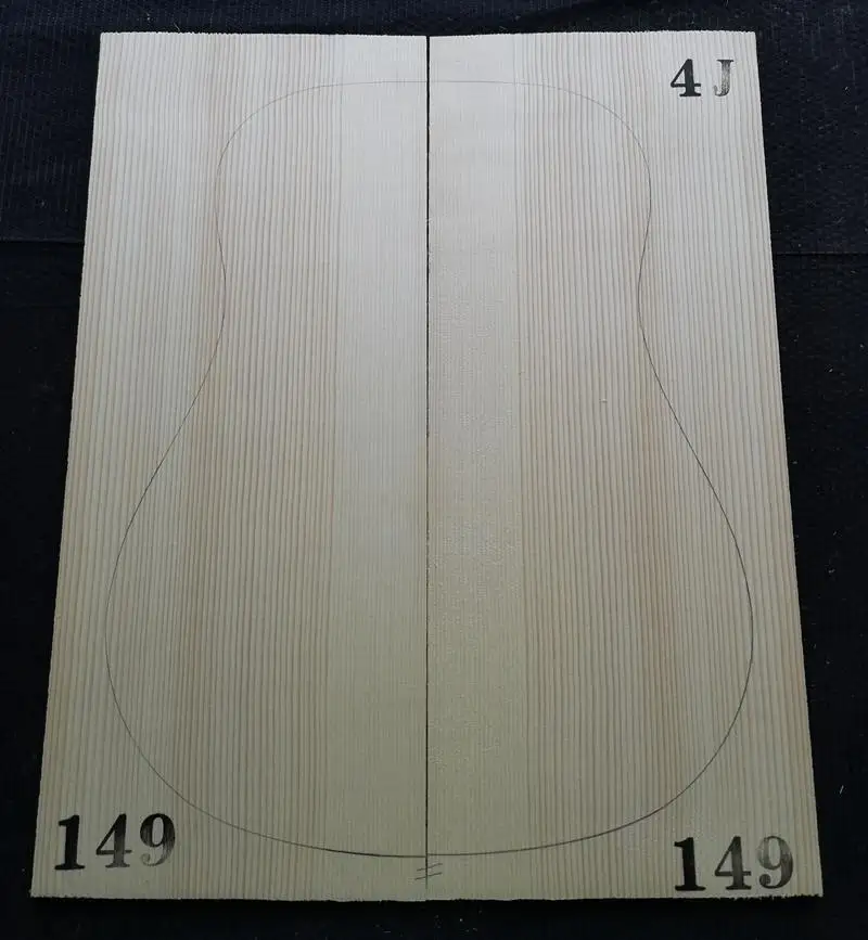 GERSP-4J149 4# класс Picea Abies Alps ель гитара из твердой древесины топ 41 дюймов DIY деревянная гитарная панель ручной работы материал для изготовления гитар 4,5*215*5 - Цвет: GERSP-4J149