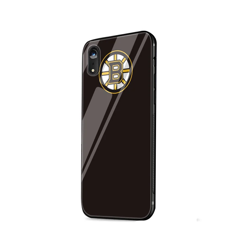 G2 Бостонский Брюинс хоккейный чехол для iPhone 5 5S SE 6 6s 7 8 Plus XR X XS Max защитное стекло - Цвет: G2