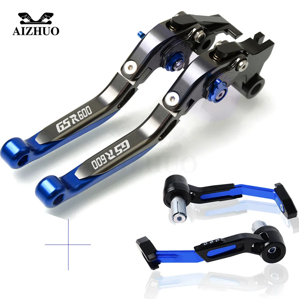 Motorcycle Adjustable Foldable Brake Clutch Levers And Hand Guard For SUZUKI GSR600 GSR 600 2006 2007 2008 2009 2010 2011 | Автомобили и