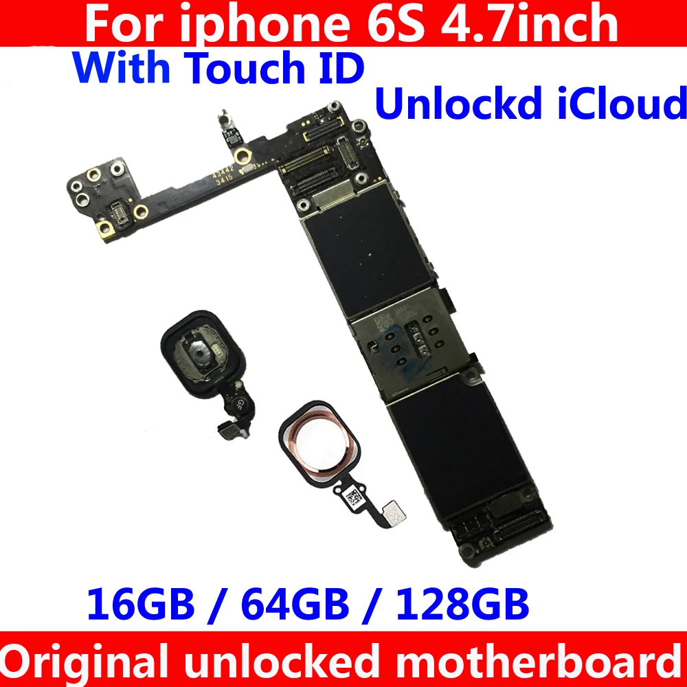 Оригинальный сканер отпечатков пальцев для iphone 6S материнская плата с/без touch ID 16