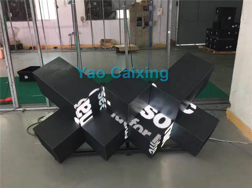 Крытый P4 smd2121 гибкий полноцветный светодиодный модуль использования для специальных форм светодиодный экран, 256*128 мм, 16 сканирования