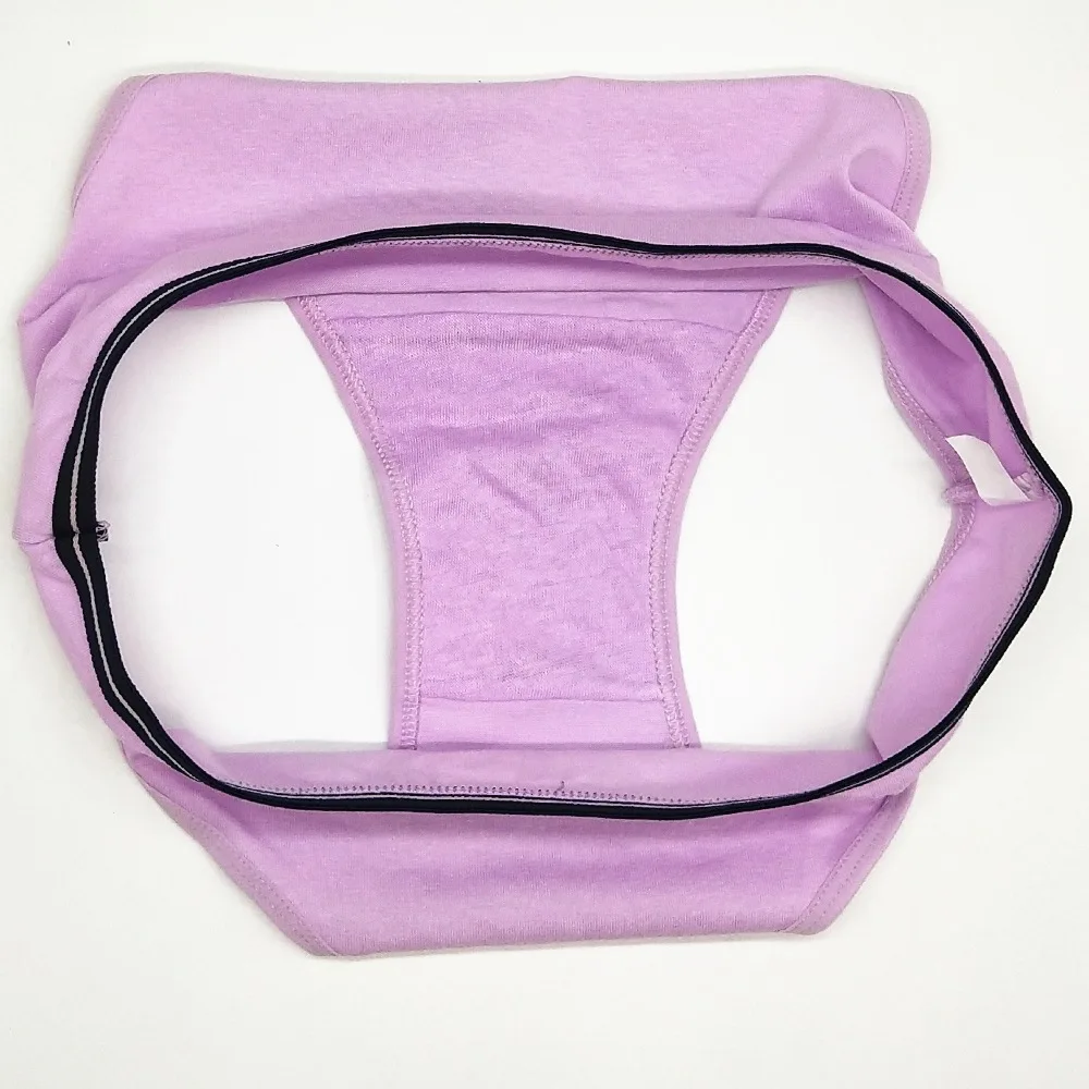 Женские хлопковые трусы однотонные для активного отдыха девочек-подростков