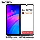 2 шт., 100% оригинальное закаленное стекло с полным покрытием для XIAOMI Redmi 7, защита экрана 9H, защитный стеклянный чехол для Redmi7, пленка