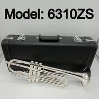 brand new 6310z professional bb trumpet silver plated musical instrument professional trumpet with case mouthpiece accessories