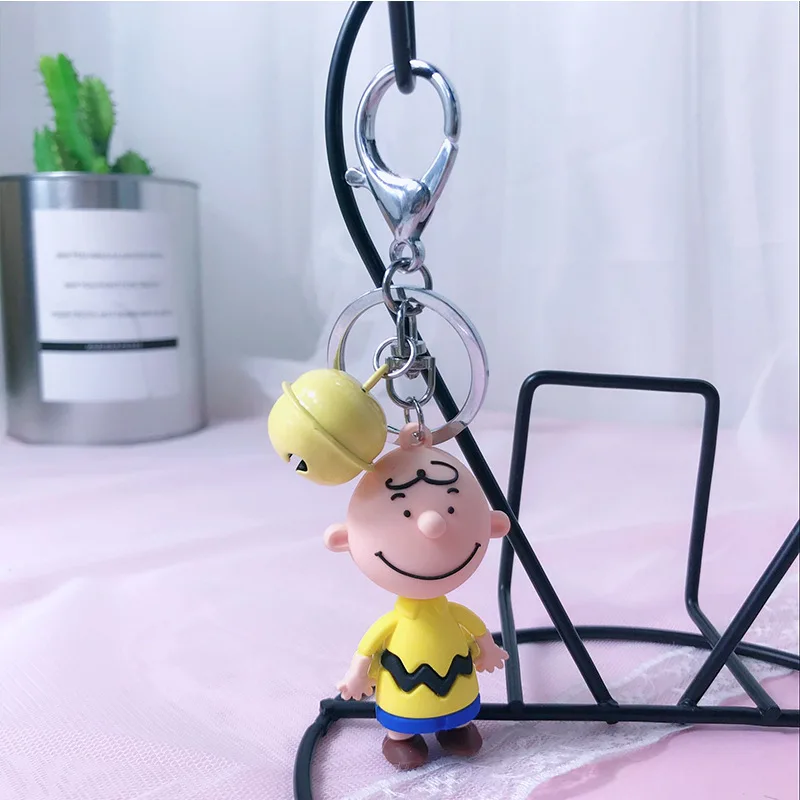 Высокое качество 2019 новый милый мультфильм Charlie коричневый брелок для дам