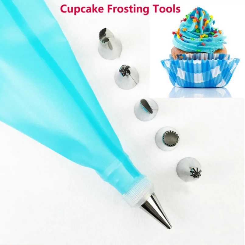 Кухонные инструменты для украшения торта 8 шт./компл. Кондитерская сумка с 6 шт.