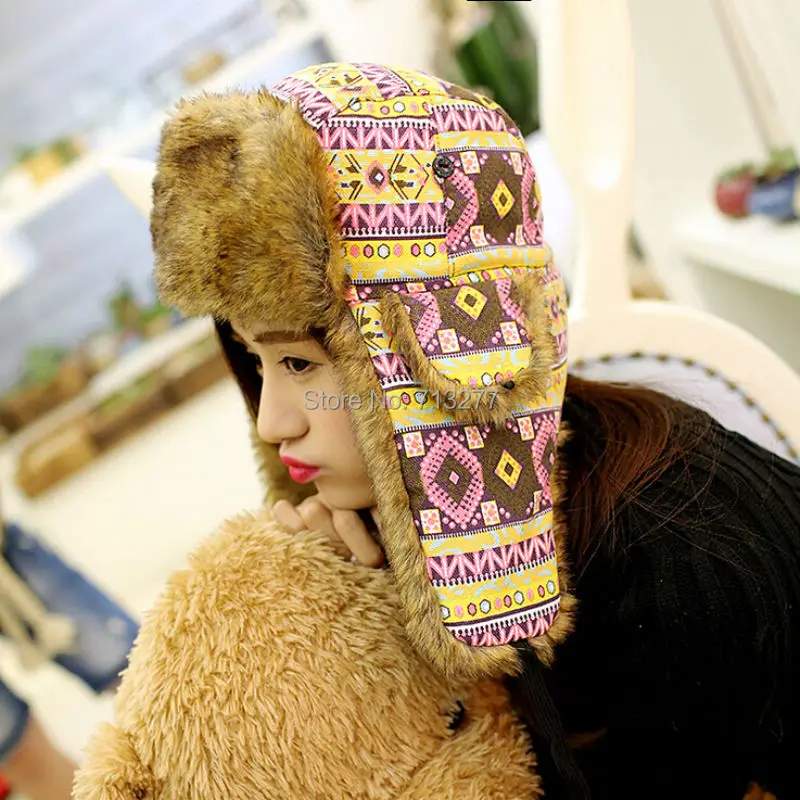 HT419 2019 Новая модная женская шапка с цветными ушками откидной крышкой теплая