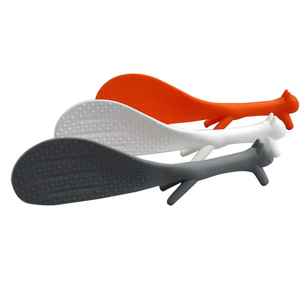 1 шт. креативный трехцветный кухонный инструмент в форме белки рисовая ложка