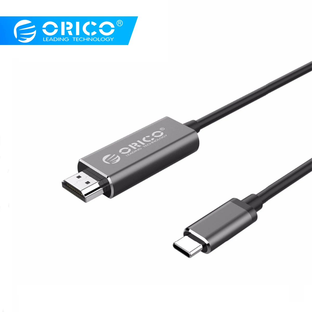 ORICO 4K 3D type-C к HDMI HD кабель-адаптер USB C к HDMI экранный преобразователь кабель для мобильного телефона ноутбука huawei Mate10 samsung