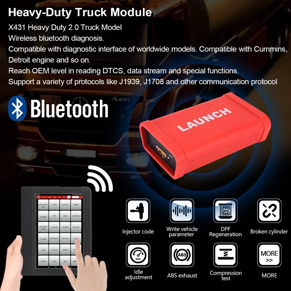 LAUNCH X431 Heavy Duty Truck HD Module for V+ |