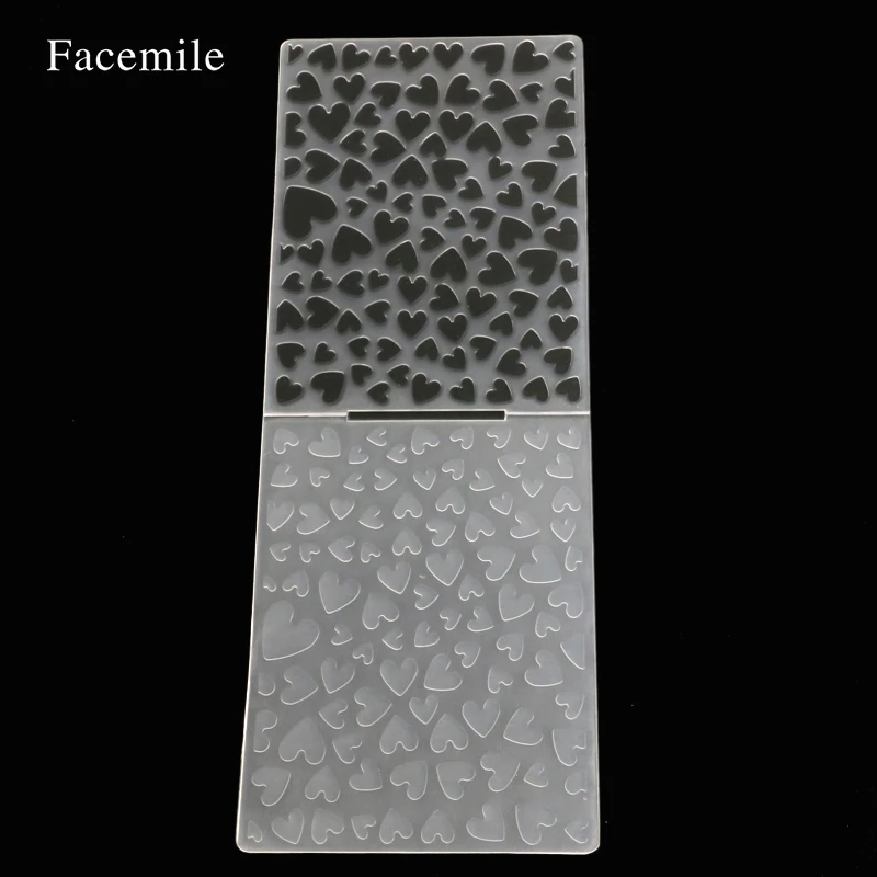 Лицевая сторона пластиковая Любовь Сердце тиснение папка DIY Скрапбукинг фото