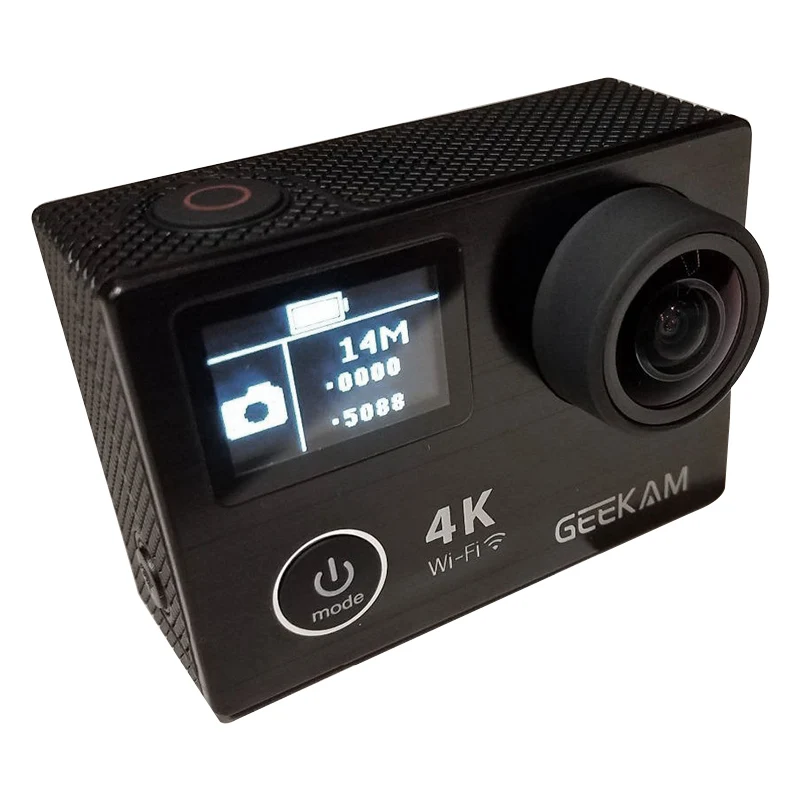 GEEKAM экшн Камера K8 со сверхвысоким разрешением Ultra HD 4 K WI FI спортивные 360VR 1080 P на 2