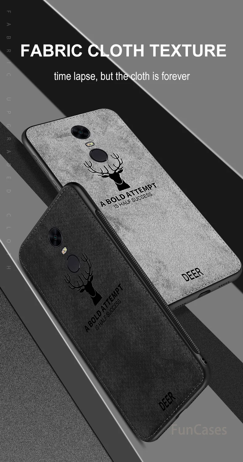 Тканевый чехол для Xiaomi Redmi Note 4X Классическая ткань матовый мягкий жесткий xiomi 4