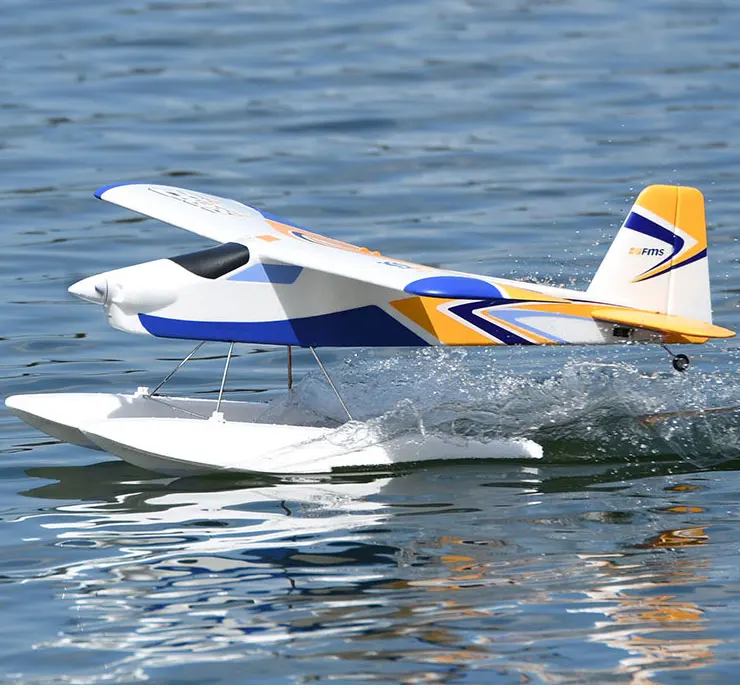 FMS 1220 мм Wingspan Super EZ V2 тренажер EPO самолет с поплавками RTF 2 4 ГГц радиоуправляемая