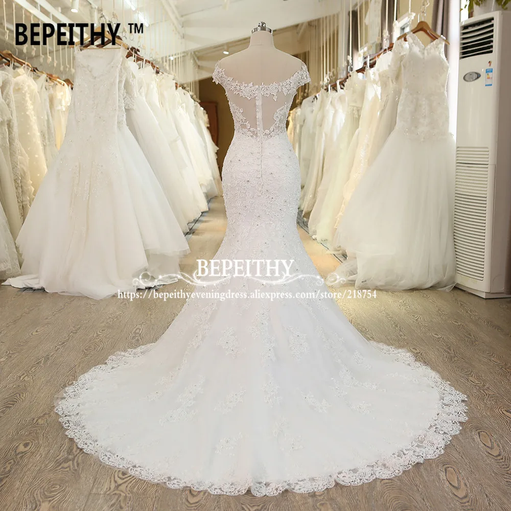 Casamento Русалка Свадебные платья с открытыми плечами Vestido De Novia 2021 кружевное