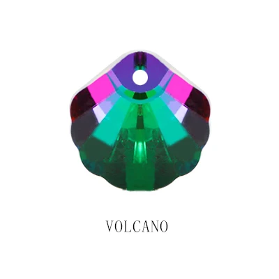 Volcano 5 шт./лот, стеклянный кристалл, 16 мм, подвеска, женское ожерелье, подвеска, украшение для платья, аксессуары, кулон, бусы, ожерелье без ожерелья - Цвет: Volcano