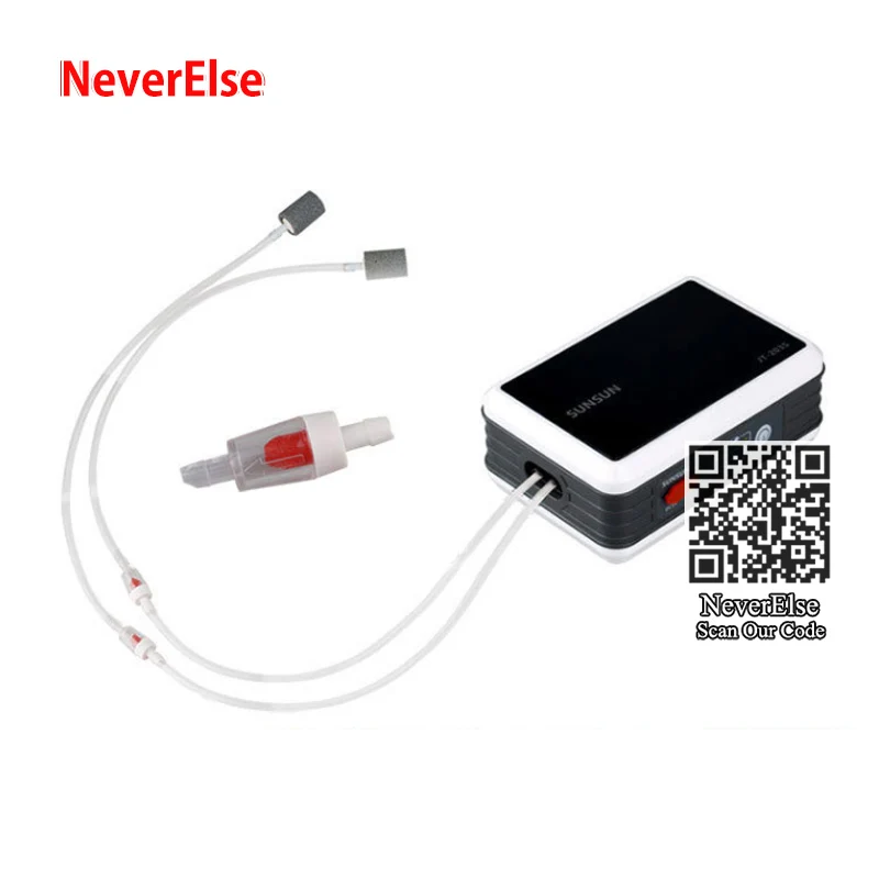 Тихий аквариумный воздушный насос портативный на батарейках USB зарядка кислородный насос+ воздушный камень трубка аксессуары для аквариума воздушный компрессор