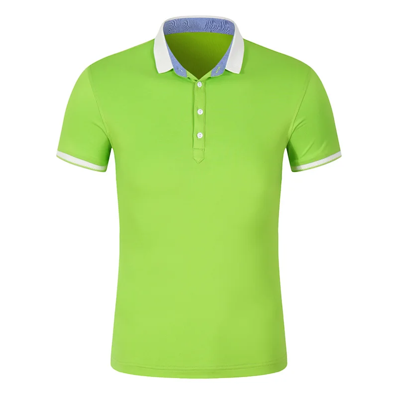 FRUIT GREEN-7 GLENN BERGER Женская рубашка-поло летняя брендовая Однотонная футболка-поло для гольфа женская рубашка тонкий шелк хлопок короткий рукав femme Повседневные рубашки топы - Цвет: FRUIT GREEN-7