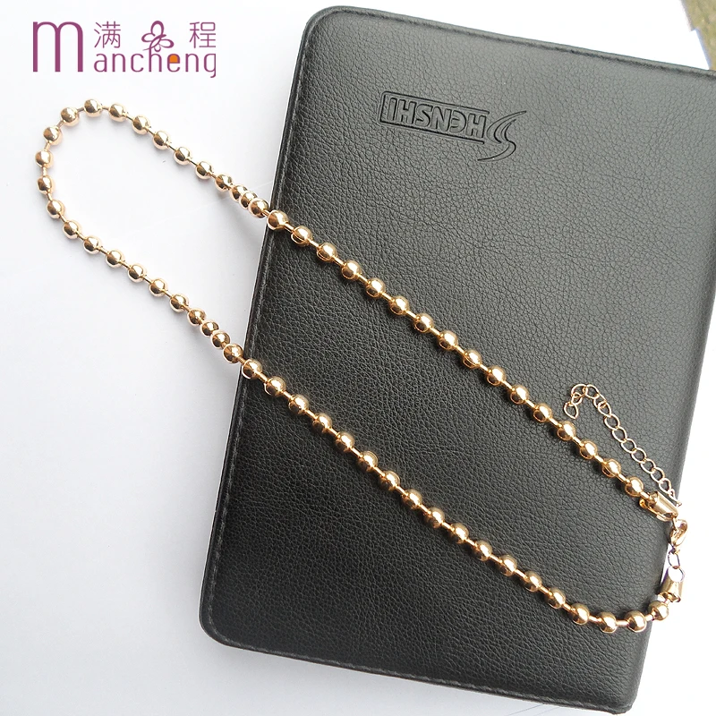 Оптовая продажа с фабрики ювелирных изделий 6 мм золотистого цвета металлическое