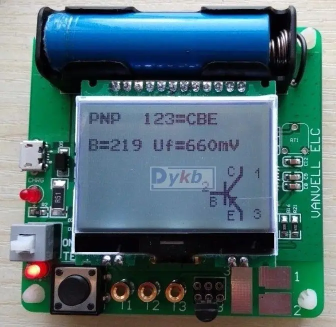 LCR ESR метр Mega328 цифровой комбинированный Транзистор тестер диодный триодный