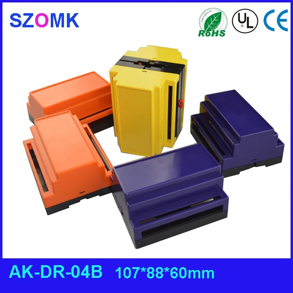 Бесплатная доставка Пластиковый корпус для PCB din rail (1 шт.) 107*88*60 мм diy outlet box 2014 Новый