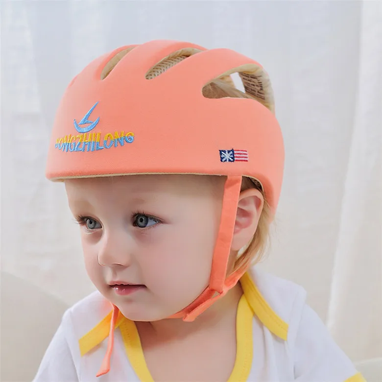 F Style Orange Детский шлем безопасности защитный шлем для детей девушки хлопок младенческой защиты шапки, детские головные уборы для мальчиков и девочек Кепки acete Infantil - Цвет: F Style Orange