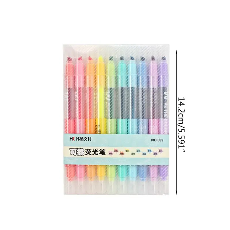 MIRUI креативная двухсторонняя флуоресцентная Строительная маркерная ручка с