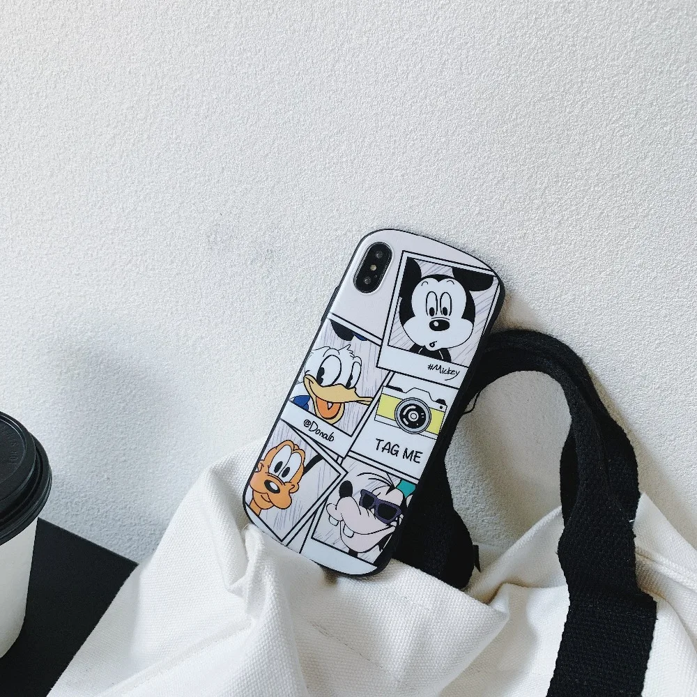 ORYKSZ роскошный мягкий чехол для телефона с рисунком Микки Дональда Дака iPhone X 6 6s 7 8
