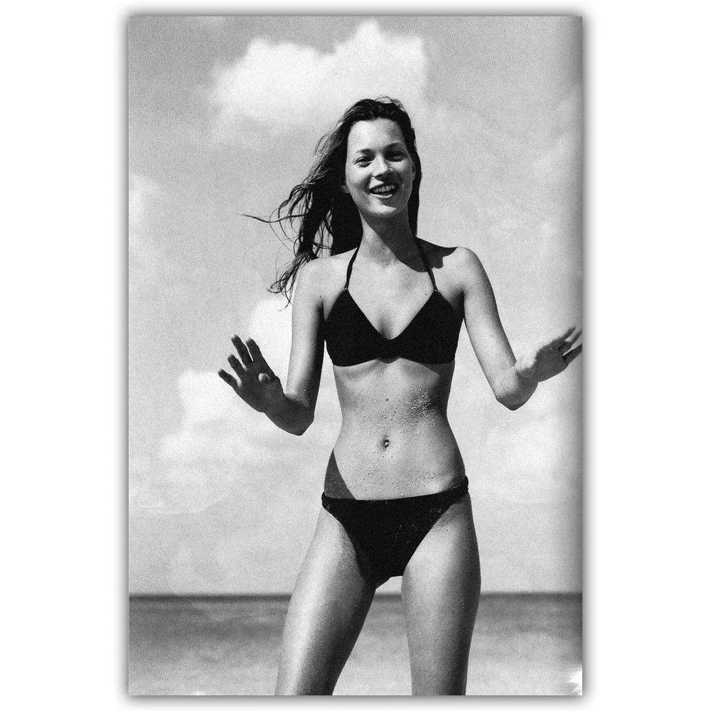 16 Kate Moss английский Vogue Сексуальная Супер Модель Холст плакат - Цвет: 16