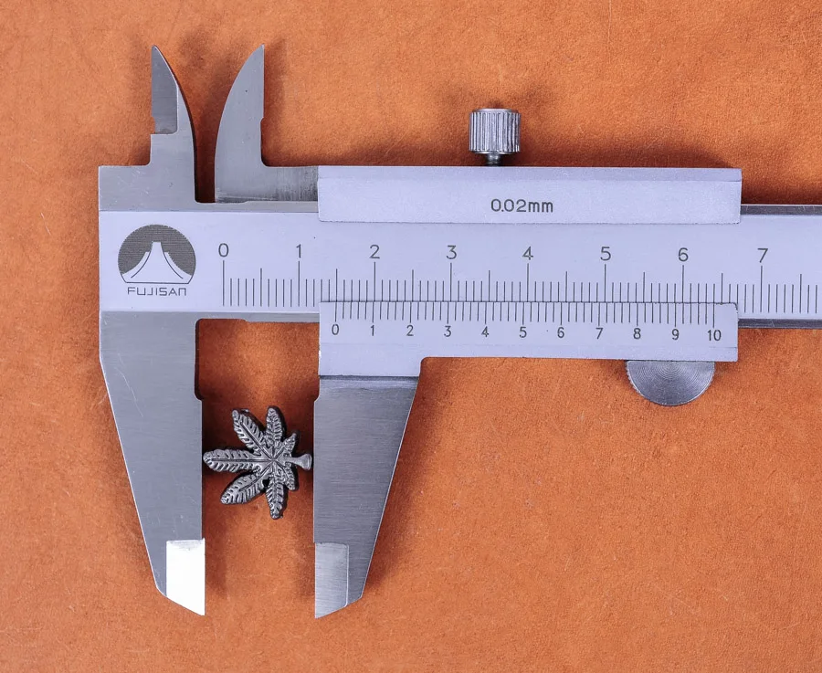 Винтажные резные металлические шпильки для обуви в виде серебряного листа 50x15 мм