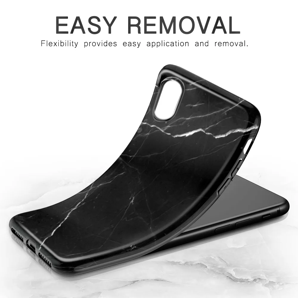 ESR чехол для iPhone X XS XR XS Max чехол тонкий мягкий, гибкий, из ТПУ чехол с мраморным рисунком для iPhone XS XR XS Max аксессуары для телефонов