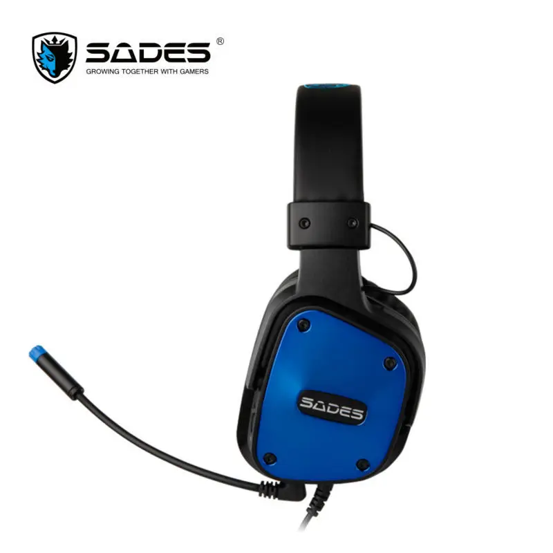 SADES Dpower многоплатформенная игровая гарнитура для ПК Xbox One PS4 со светодиодным