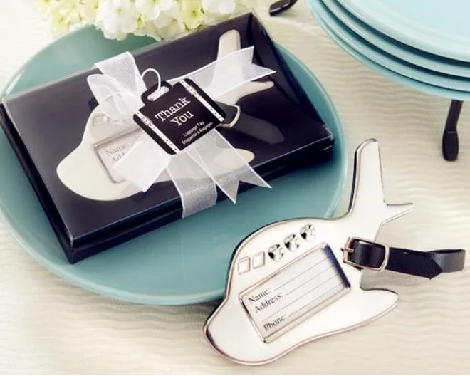 Багажная бирка для самолета в подарочной коробке Свадебная вечеринка подарка |