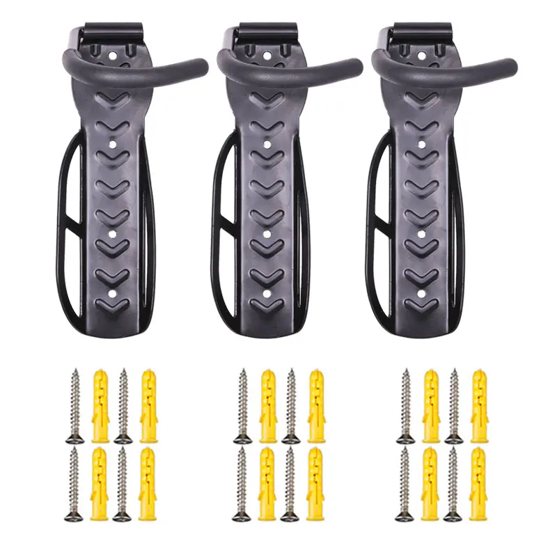 3PCS Plastic Bolts Deemount 3 шт./лот сверхмощный настенный крюк MTB дорожный велосипед для хранения фиксированная подвесная стойка держатель для велосипеда - Цвет: 3PCS Plastic Bolts