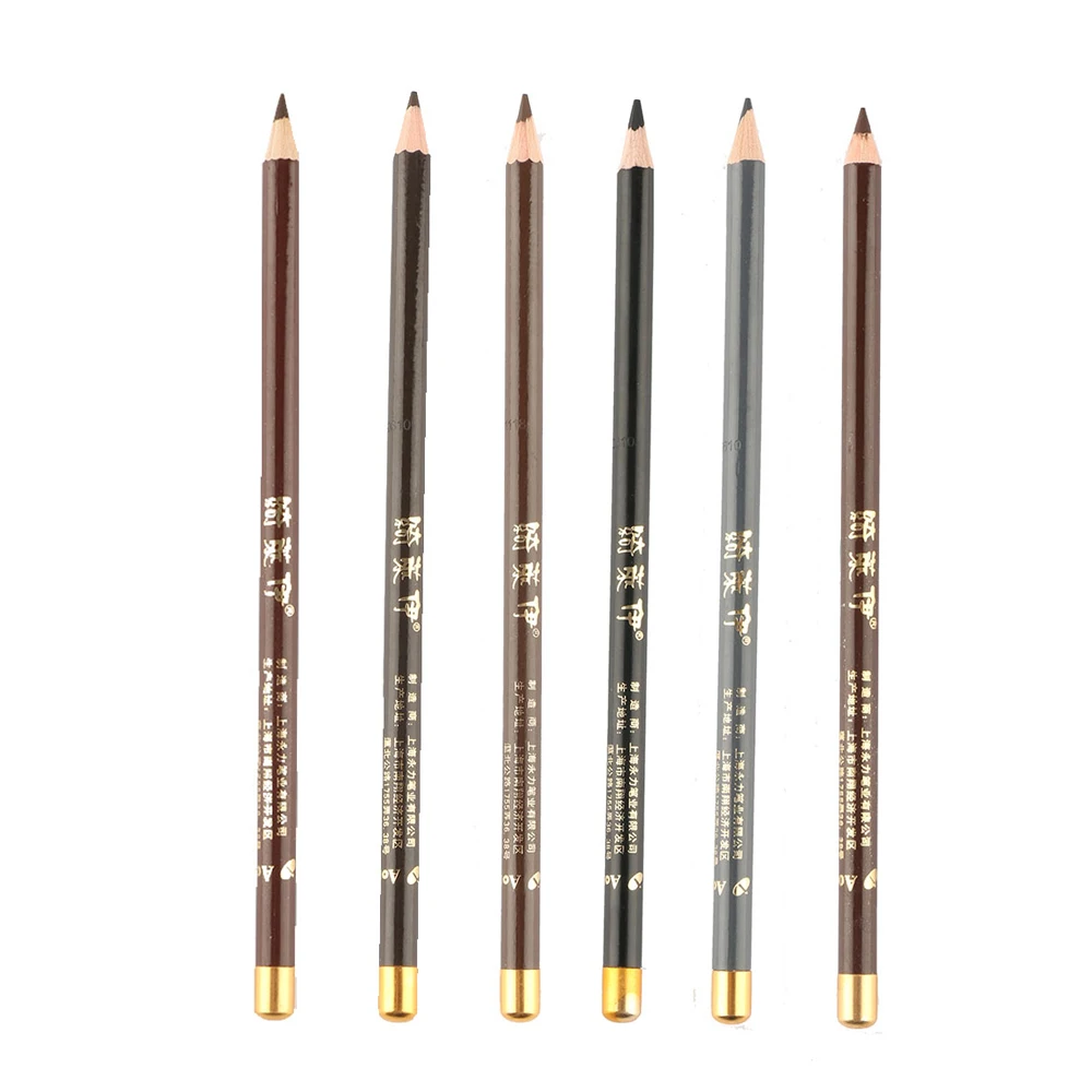 1 шт. профессиональный карандаш для макияжа бровей 100% пот и водостойкий темно