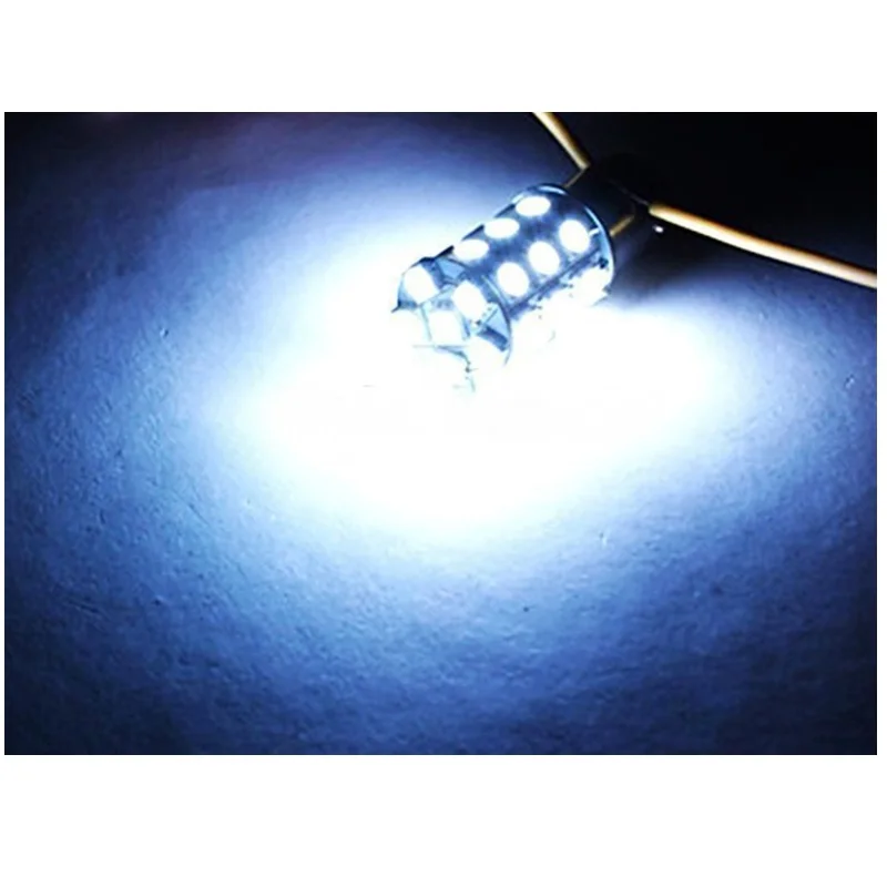 Белый Лампы без ошибок COB 1156BA15S/1157/T20 5050 27SMD лампы разрешение на парковку пластины свет Стайлинг белый/красный/желтый - Испускаемый цвет: Белый