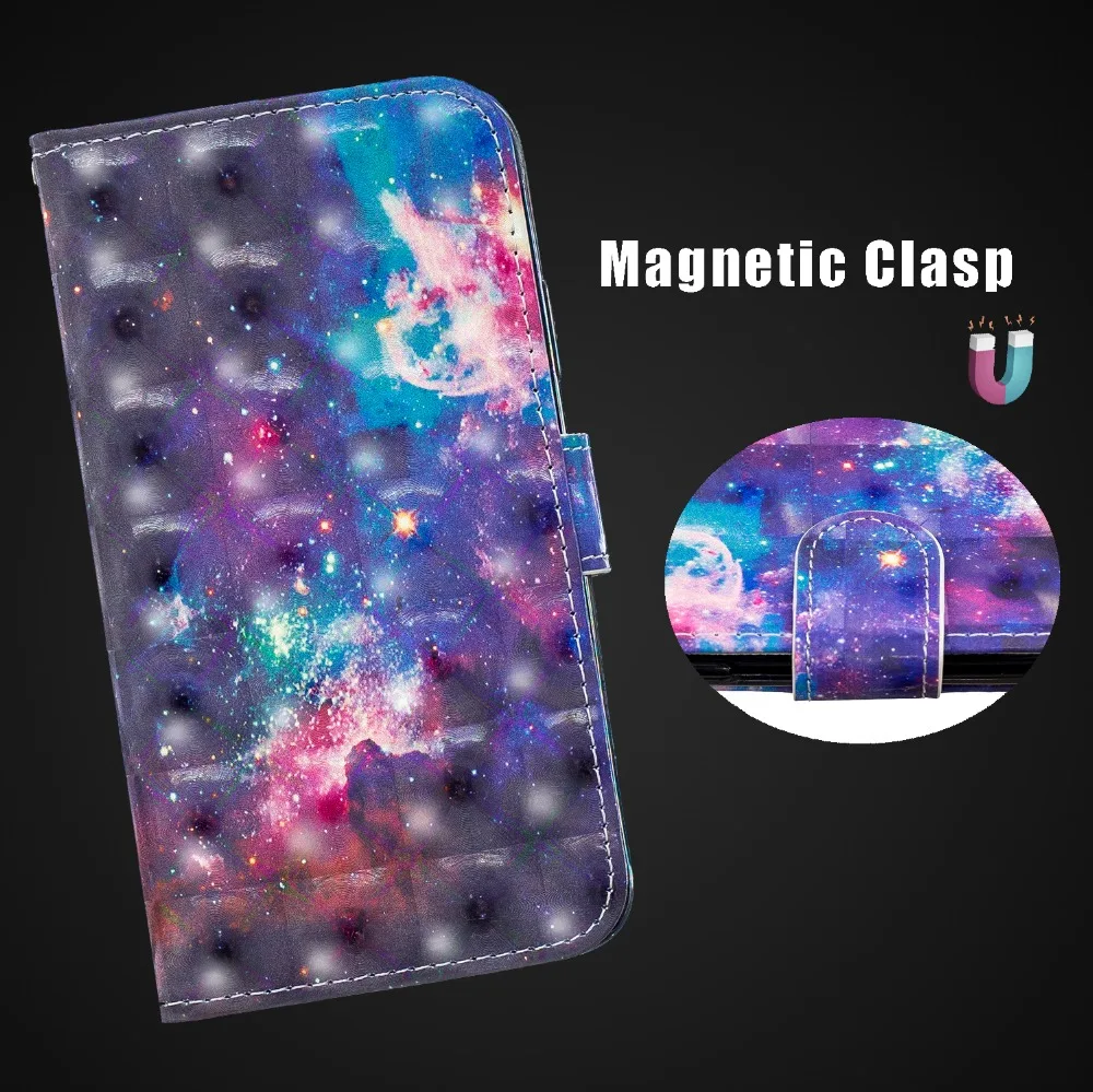 Роскошный кожаный флип-чехол для huawei Y3 Y5 2017 чехол-кошелек P Smart P20 lite P9 mini Capa с