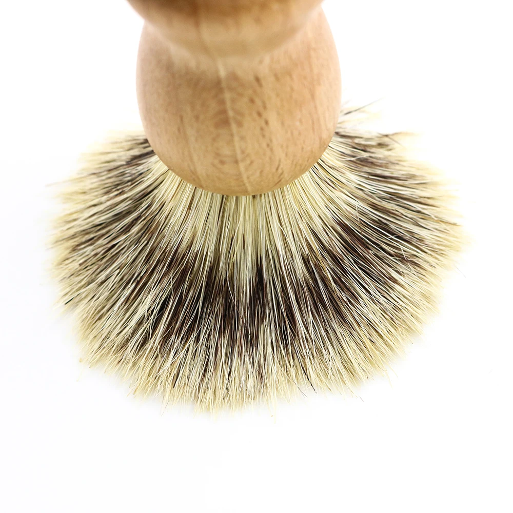 Щетка для бритья с щетиной жесткими волосами деревянной ручкой Парикмахерская