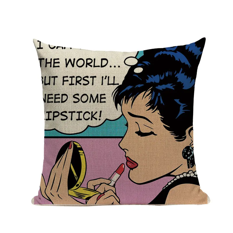 Американский Аниме поп-арт фигурка домашний декор диван декоративная подушка для сиденья автомобиля чехол для подушки Capa Almofada Прямая поставка на заказ - Цвет: 14056