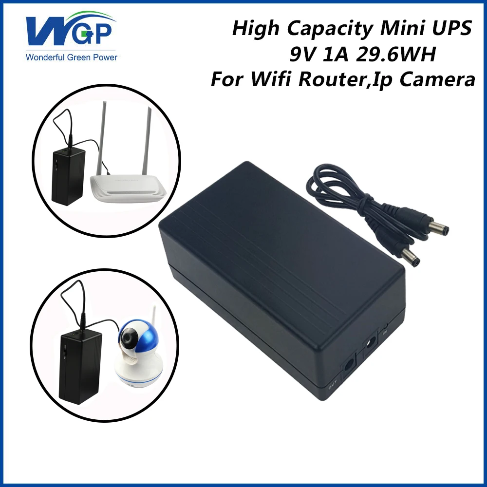 WGP Китай завод онлайн ups ip камера батарея резервного копирования 9V 1A мини источник
